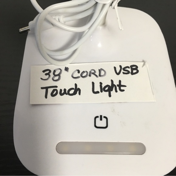 USB Rechargeable LED Dimmable Touch Sensor Desk lamp bendable w/ night light - Picture 2 of 9